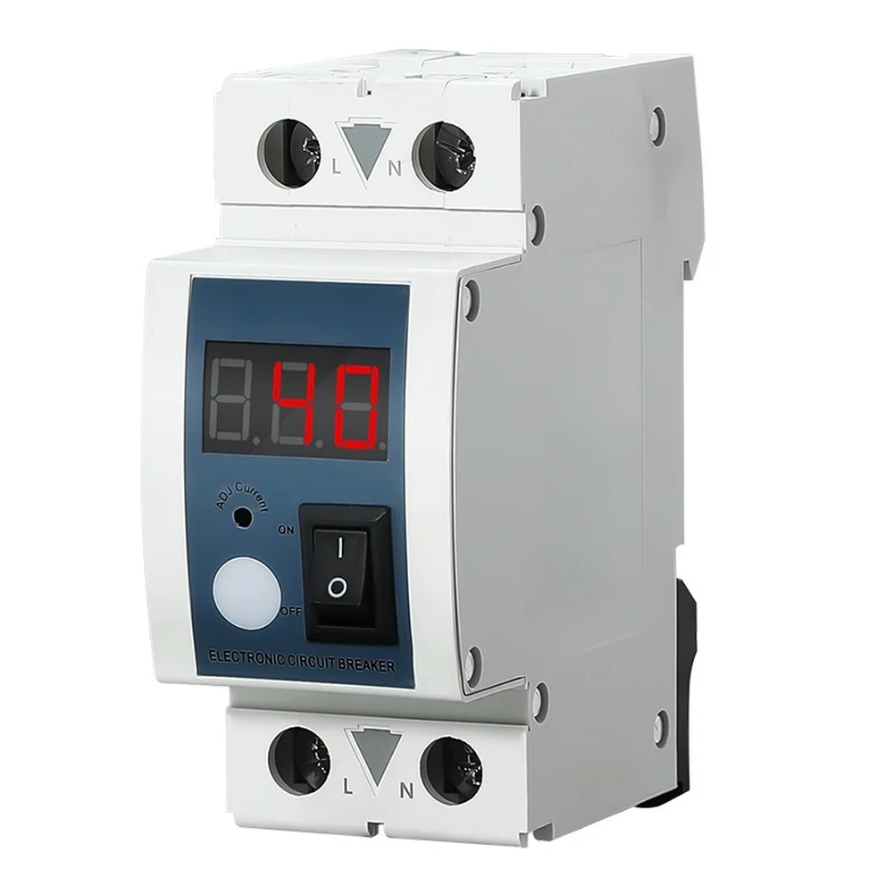 1-40A Self Resetting Flow Limiter for Circuit Safety with LED Monitoring No External Power Required for Display