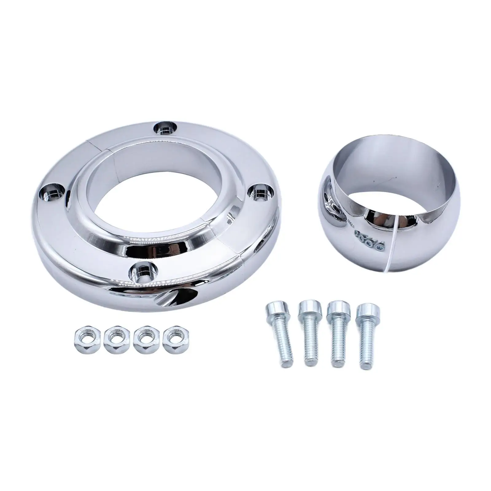 Support au sol pour colonne de direction, pièces de rechange argentées, percussion de colonne de 2 po, diamètre extérieur global de 4 à 1/2 po, angle robuste résistant à 60