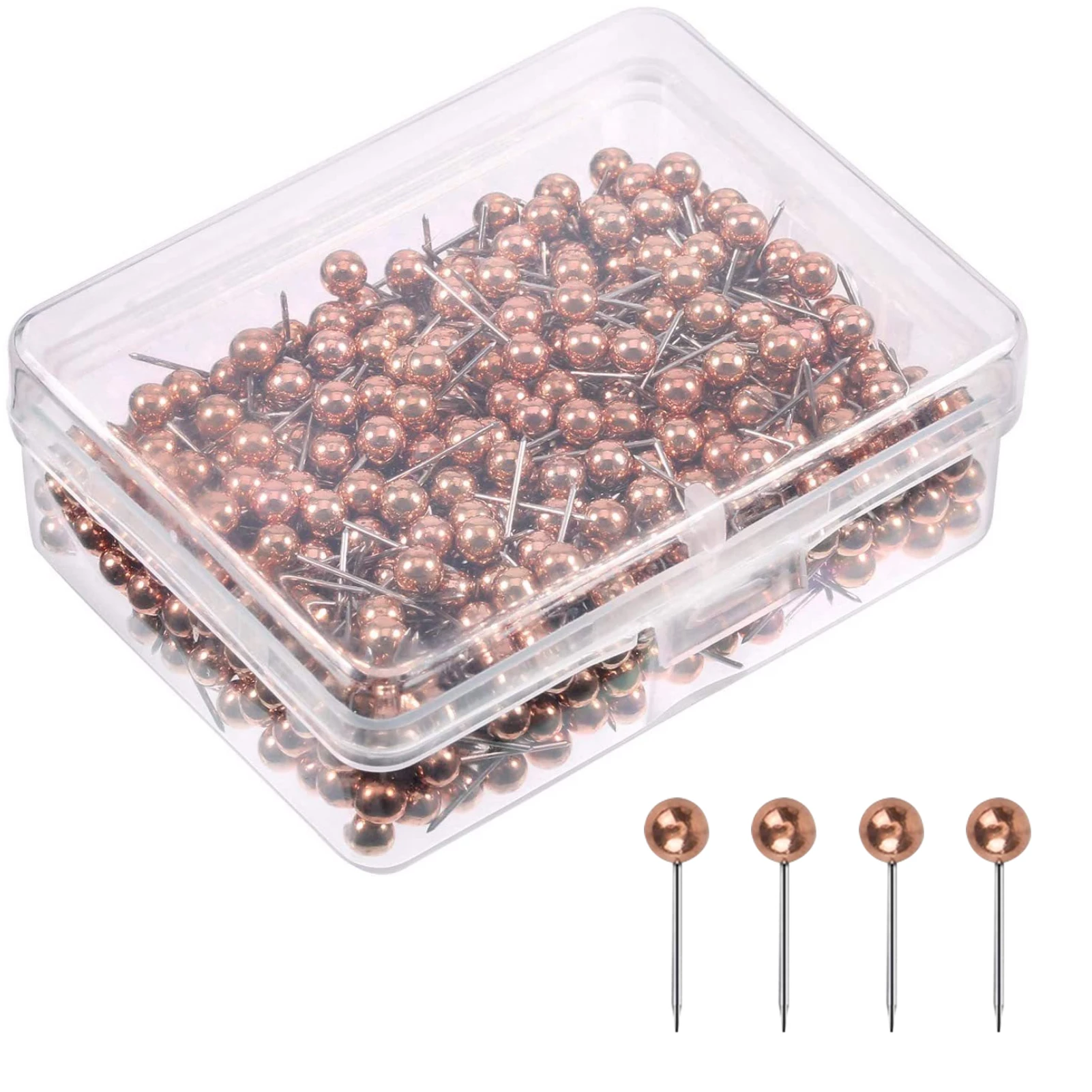 400pcs Posters Documents Flag Tacks Map Pin For Hanging Craft Home Office Reusable Steel Tip Plastic Head Calendars Softwood