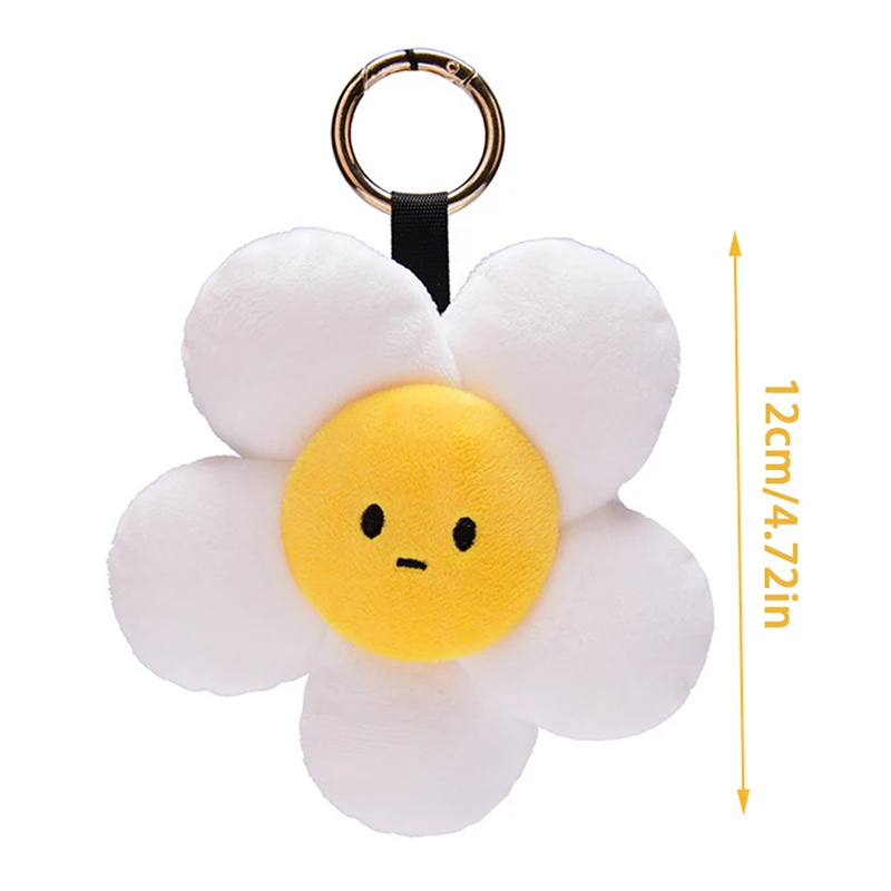 LLavero de felpa de girasol para mujer, accesorio colgante para bolso, regalo