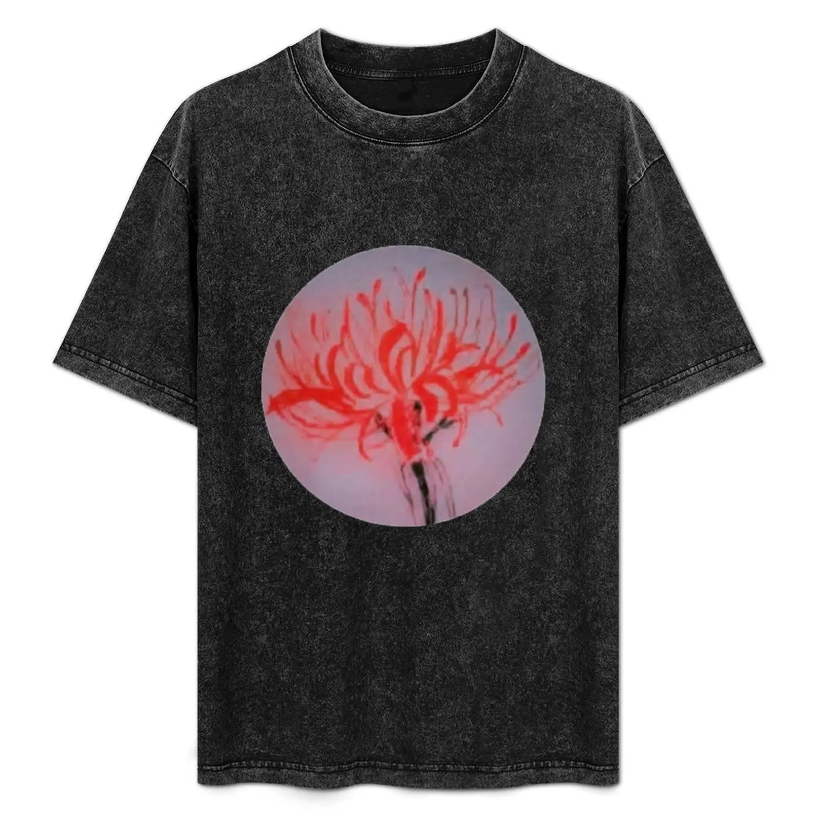 T-Shirt Spider Lily pour Homme, Vêtement Surdimensionné, Graphique