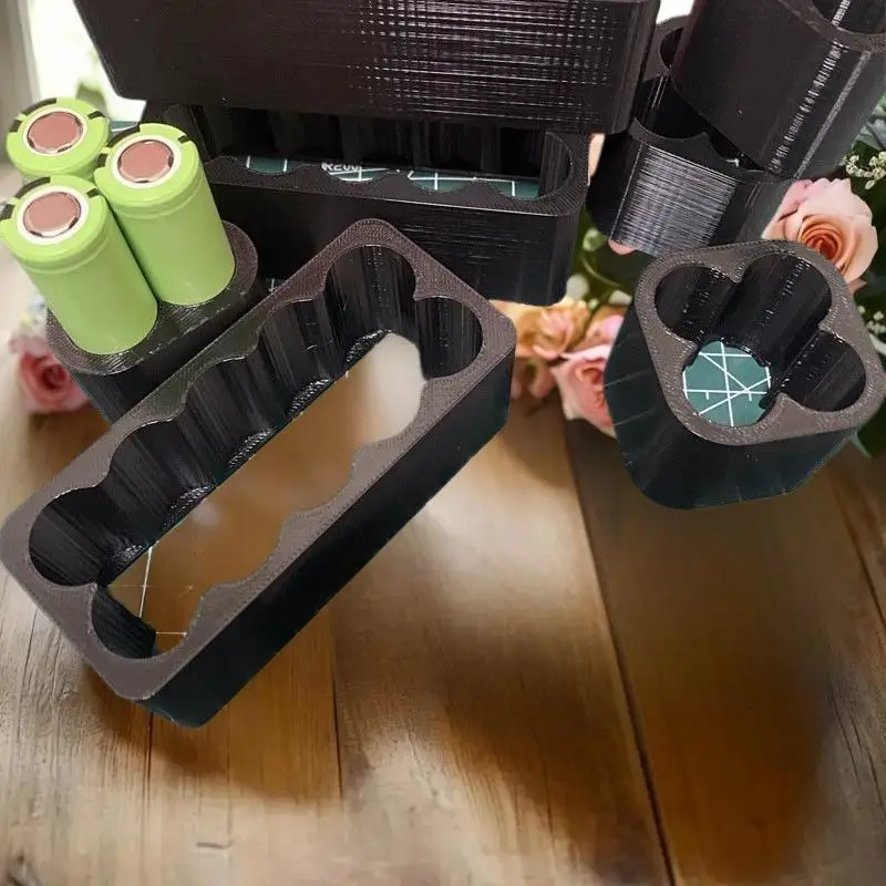 1/4개 18650 배터리 스폿 용접 지그 - 리튬 배터리 팩 조립용 정밀 정렬 장치, CNC 가공