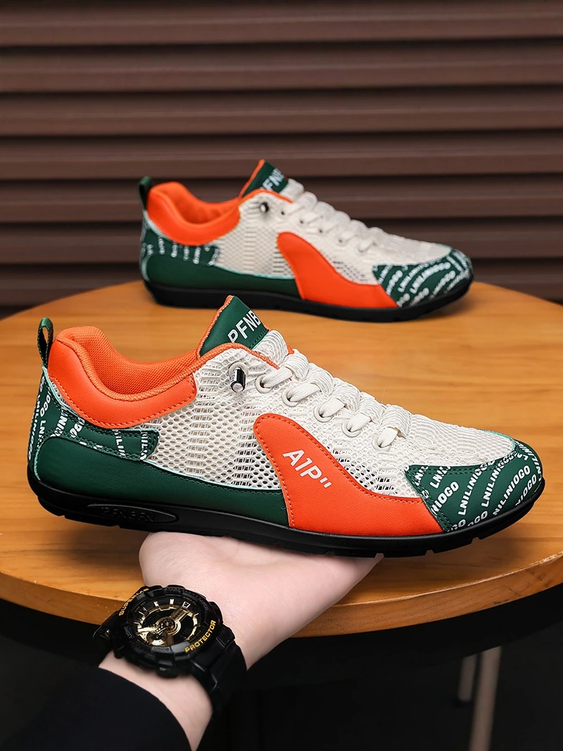 

Men's Slip-On Sports Shoes Breathable Mesh Soft Bottom Anti-Slip Casual All-Match Summer Outdoor Leisure Rubber Outsole