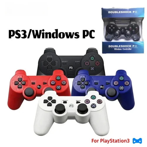 Imagen 1 del producto PS3 gamepad inalámbrico gamepad vibración neutral inalámbrico bluetooth protección del medio ambiente material ABS botón de copo de nieve perfecto