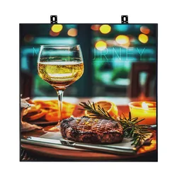 P4 Outdoor LED sign 40in x 40in High Definition LED Advertising Sign - LED Scrolling Sign WiFi Programmable Support Video