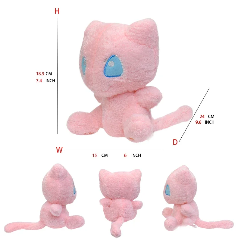 Pokemon Mew Pluche Pop Kawaii Cartoon Go dex Mew Pluche Speelgoed Zacht Gevuld Kawaii Anime Pop Kussen Verjaardagscadeau Voor Kinderen