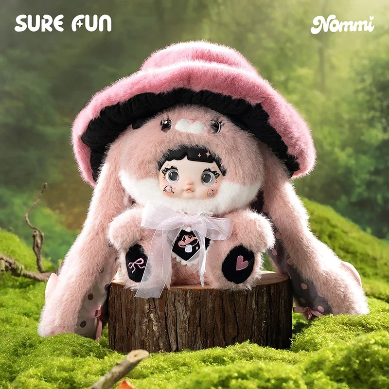 

Плюшевая игрушка SUREFUN Nommi Mushroom Hat, серия 400%, коллекционная коробка-сюрприз, милые украшения, фигурки, декор для дома, настольная модель, кукла