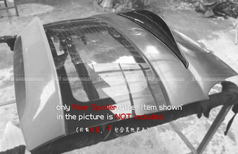 For EPA Style Rear Mid Spoiler for Fiat 500 595 Abarth - Car Aerodynamic Wing Exterior Accessory