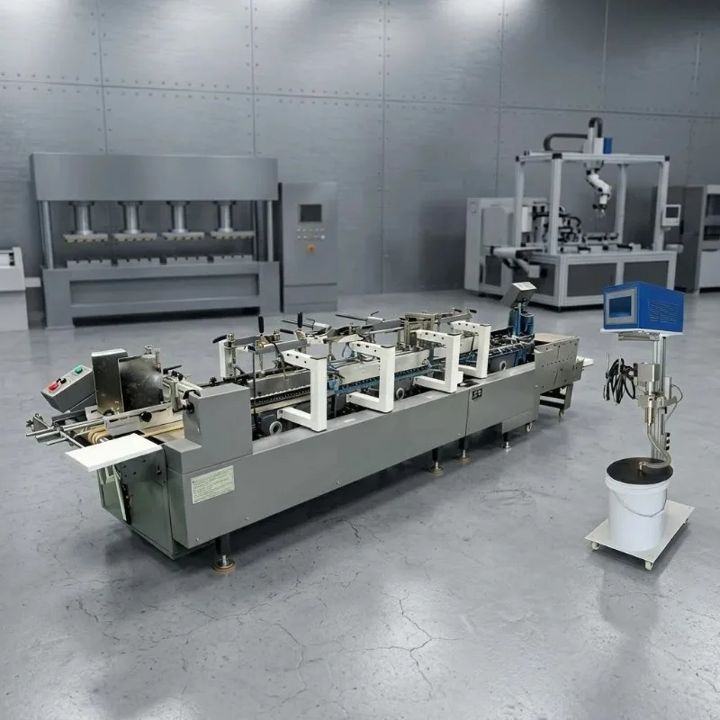 3A-1100JG PLC-Controlled Automatic Folder Gluer with 1 Year Warranty for Bottom Lock Box & Straight Line Box