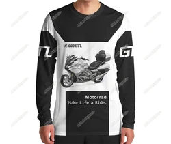 For BMW Motorrad K1600 GTL Long T-shirt Sport Racing Motorcycle Travel Riding Summer Men's Quick Dry Breathable Anti-UV Jerseys