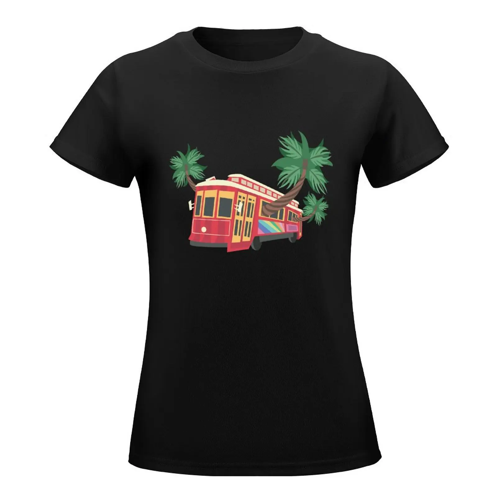 New Orleans Streetcar T-Shirt hippie clothes cute tops plain t shirts for Women