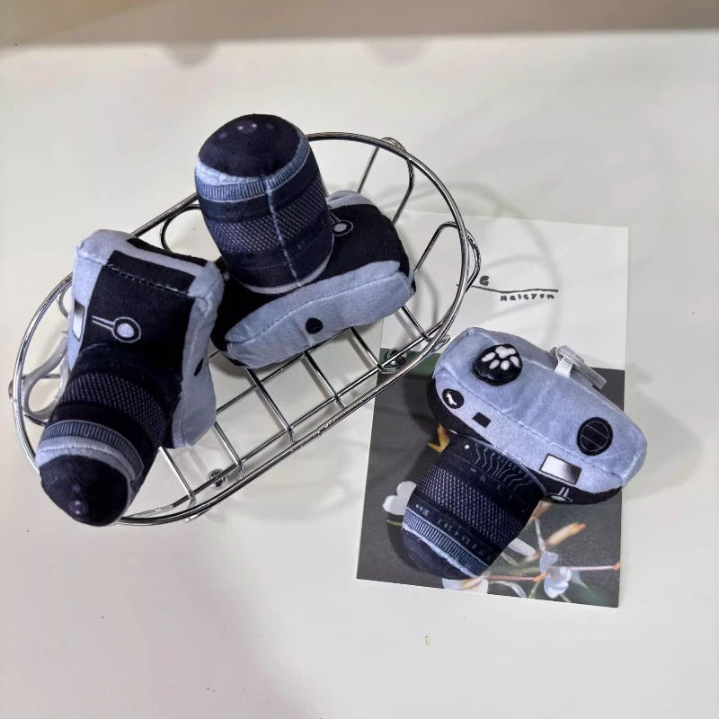 Plush Toys Cute DSLR Cameras Keychains Hanging Accessories Backpacks Plush Pendants Plush Toys Car Interior Decorations Gift