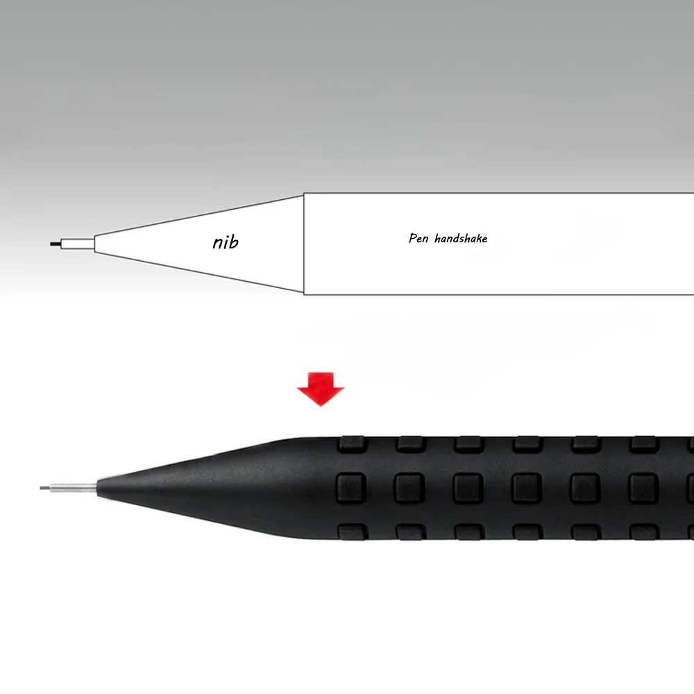 펜텔 Q1005 기계식 연필 스매시 한정판, 낮은 무게 중심 올인원 펜, 0.5mm 드로잉 디자인, 학교 용품