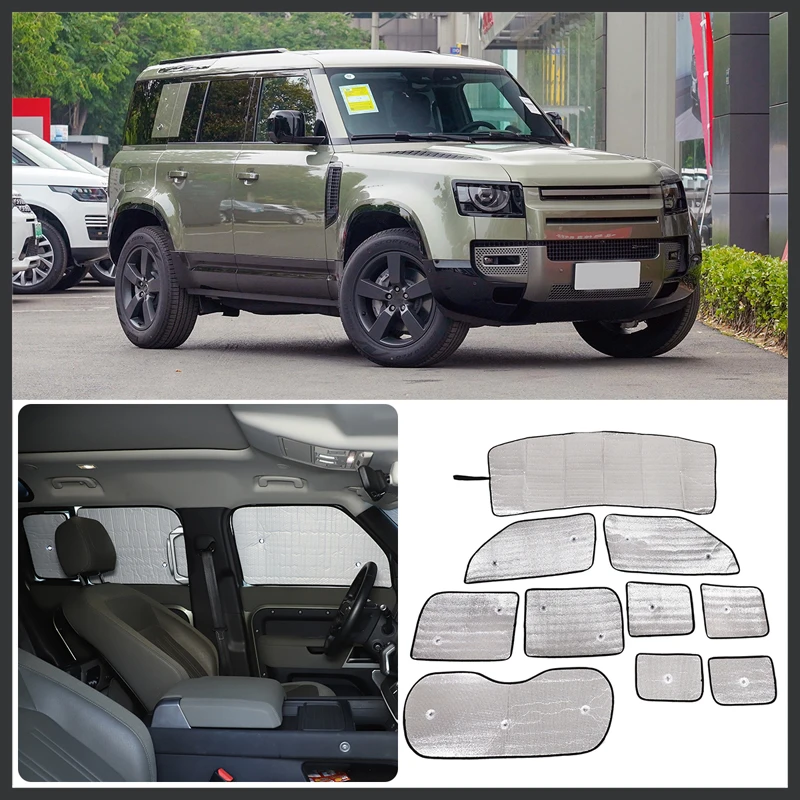 For 2014-2022 Land Rover Defender 110 130 car front windshield full window glass sun shield car interior protection accessories