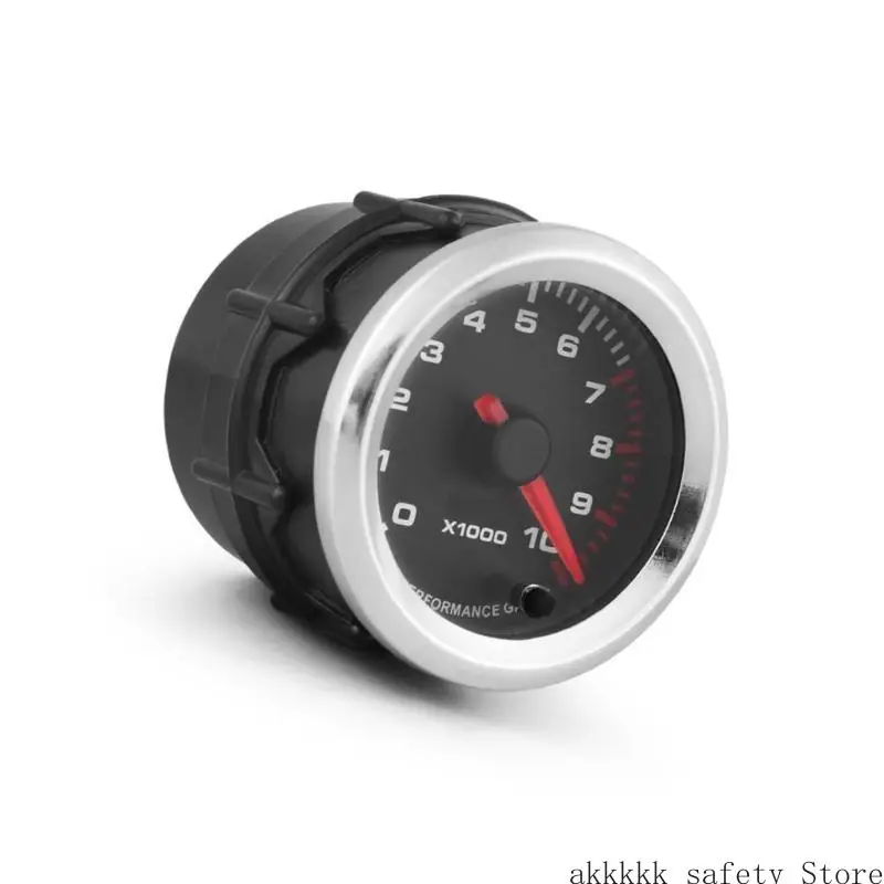 XXFF 0 ‑ 10000 دورة في الدقيقة مقياس سرعة الدوران 52 مم LED الخلفية لـ 4 6 8 اسطوانات مؤشر سيارة الغاز مقياس سرعة الدوران