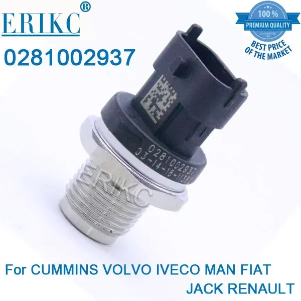 High Pressure Sensor 0281002937 Vehicle Sensors 0 281 002 937 For CUMMINS FOR VOLVO IVECO MAN FIAT FOR JACK RENAULT