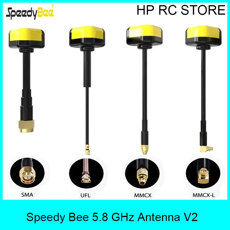 Speedy Bee 5.8 GHz RHCP SMA/UFL/MMCX-90°/MMCX-Straight Antenna V2 for FPV Racing Drone RC Tools