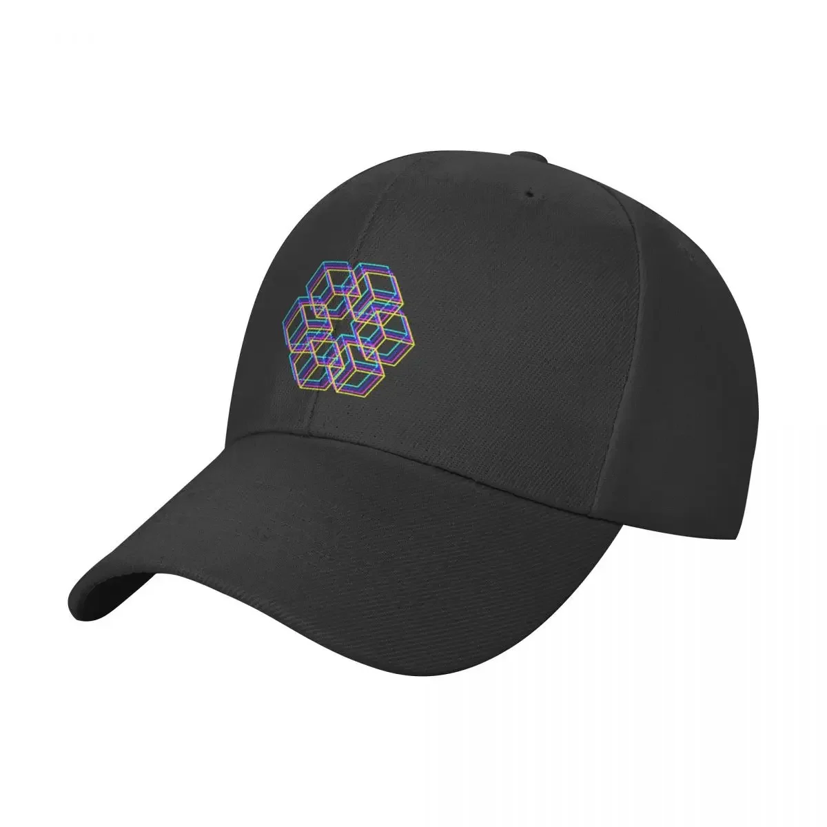 Geometric multicolor cubes Baseball Cap New In The Hat Luxury Hat Beach Outing Designer Hat Mens Tennis Women's