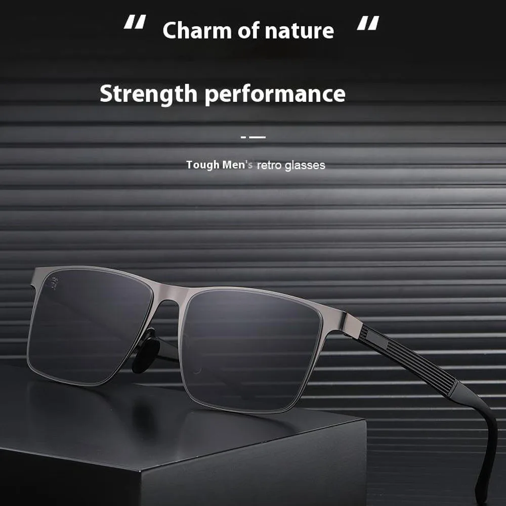 

Retro sunglasses man lunettes de soleil homme ultra thin light grey lens quadros rectangle sun uv400 очки солнечные мужские