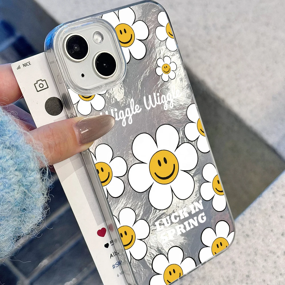 Gletscher-Textur Smiley-Gesich – Phone Cases Hard Bewertung und Preis