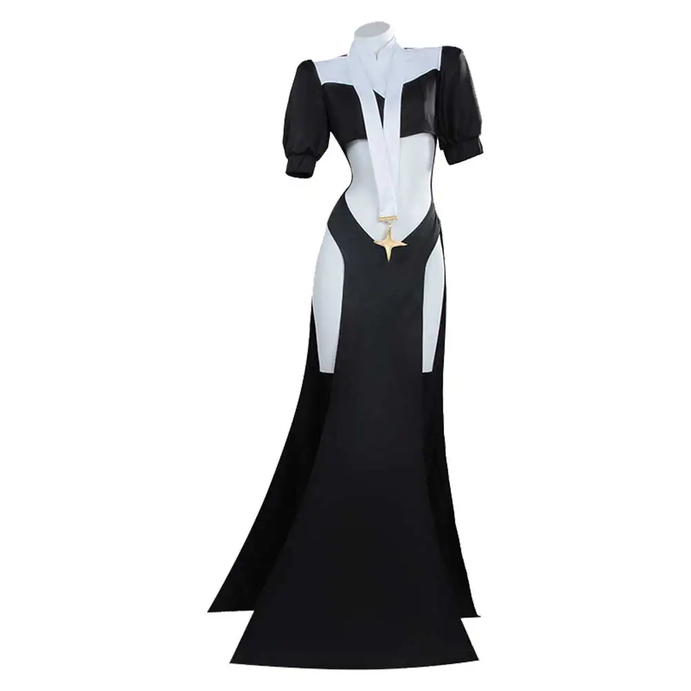 Nun Sister Gigant Cosplay Anime Mahou Shoujo Role Ni Akogarete Dress Costume Women Disguise Fantasia Headgear Set Halloween Suit