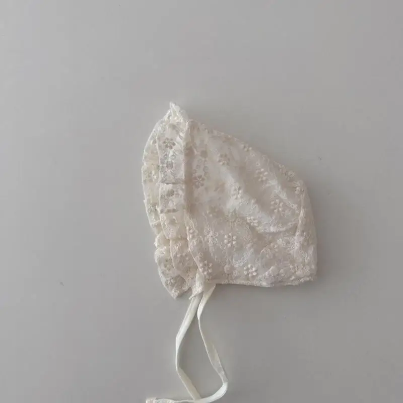 Sun Hat for Newborn Outdoor Beach Getaways Wide Brims Sunproof Lace Bonnet 