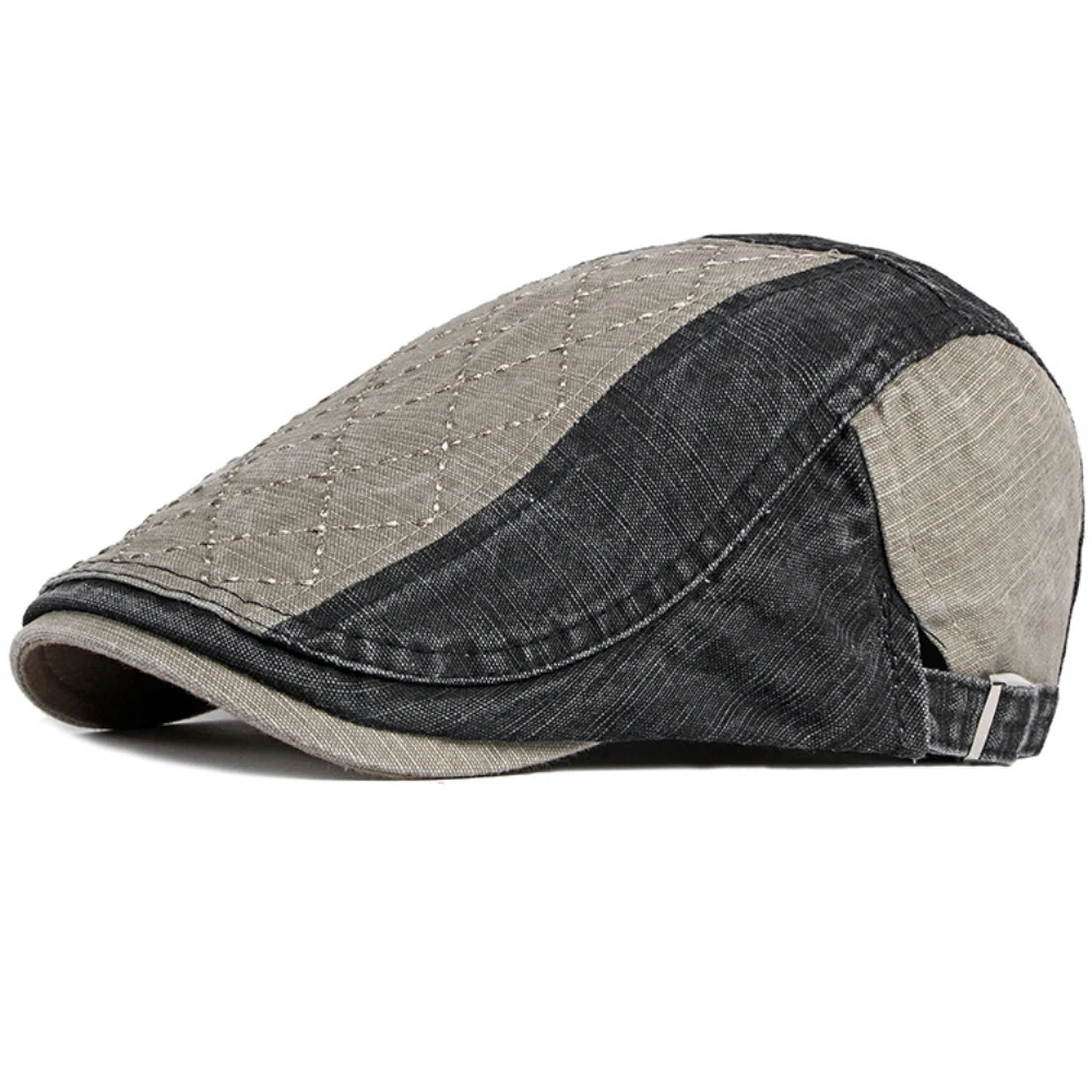 

HT2954 Berets 100% Cotton Caps for Men Women Artist Beret Hat Male Female Adjustable Ivy Flat Cap Spring Summer Autumn Beret Cap