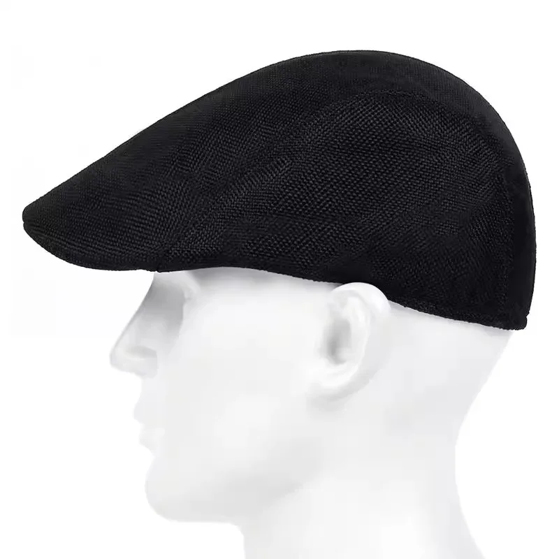 Mens Solid Casette Caps Spring and Summer Outdoor Casual Golf Hats Street Trend Hat image 3