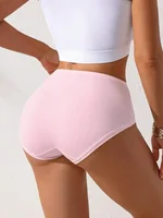 Womens Comfortable Solid Color Minimalist Bikini Briefs - Image 2