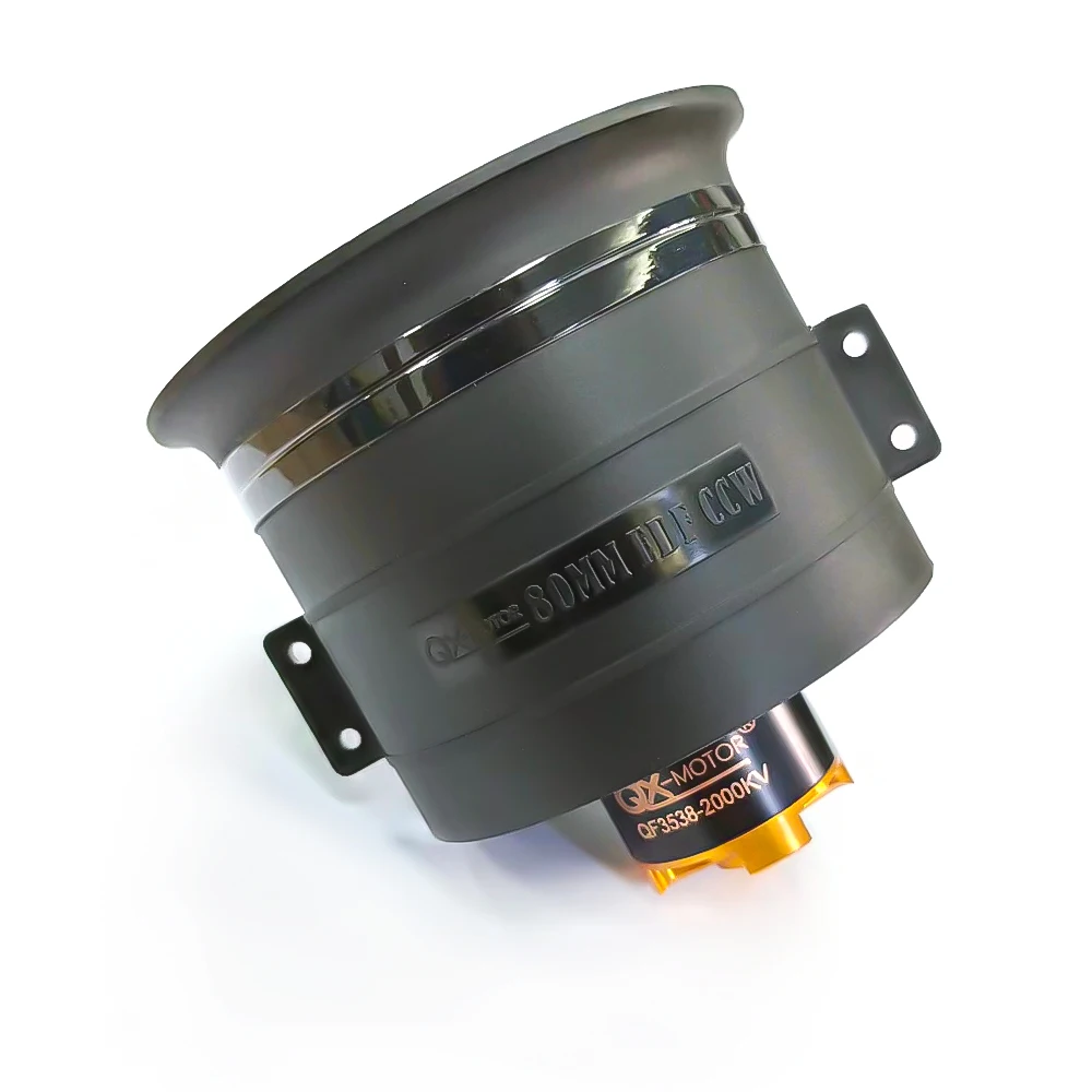 QX-MOTOR 80mm 12-Blade EDF CW/CCW Set with QF3748 QF3538 Brushless Motors 6S-12S for RC FPV Drone Multirotor parts