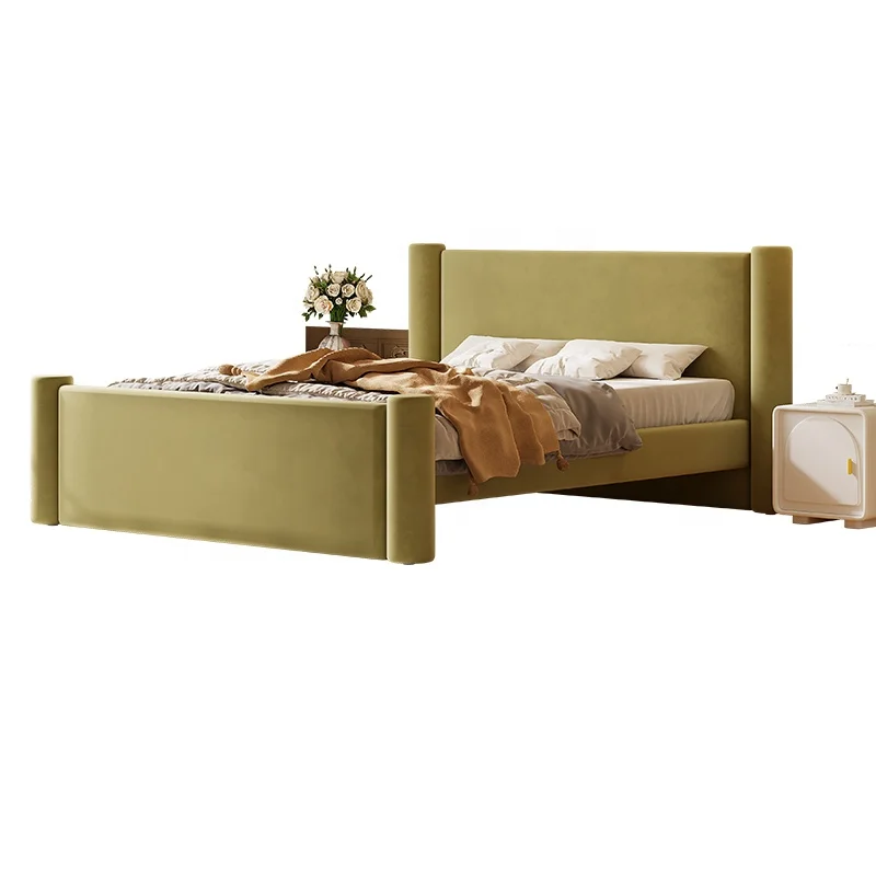Hot Sell Beauty Elegant Modern Up-holstered Beds Furniture Loft Double Deck Bed for Kids Bunk Adults for Homes