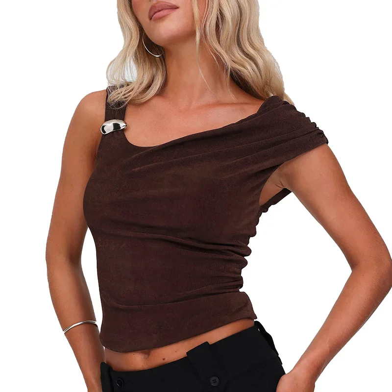 

New sexy spicy girl style design fashionable irregular vest top women