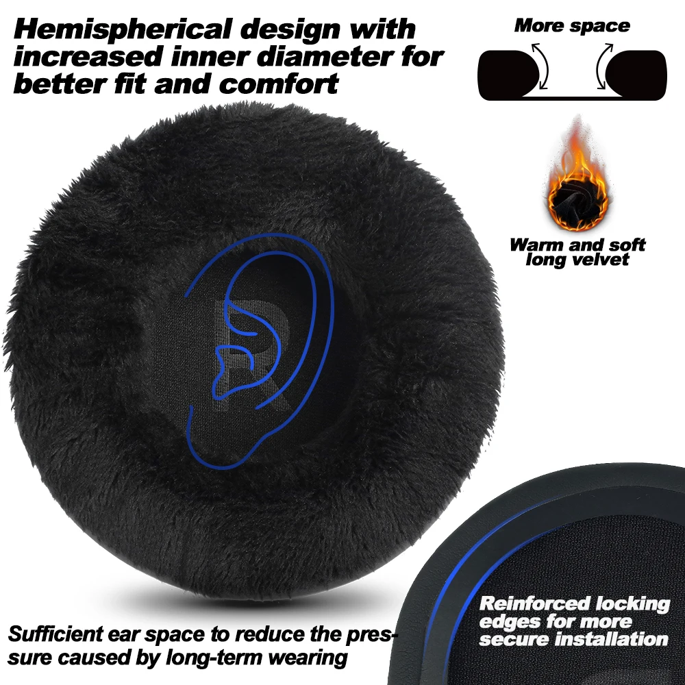 Earphone pads For EKSA P100 replacement Earpads headphones Mesh cloth Memory Covers Sponge