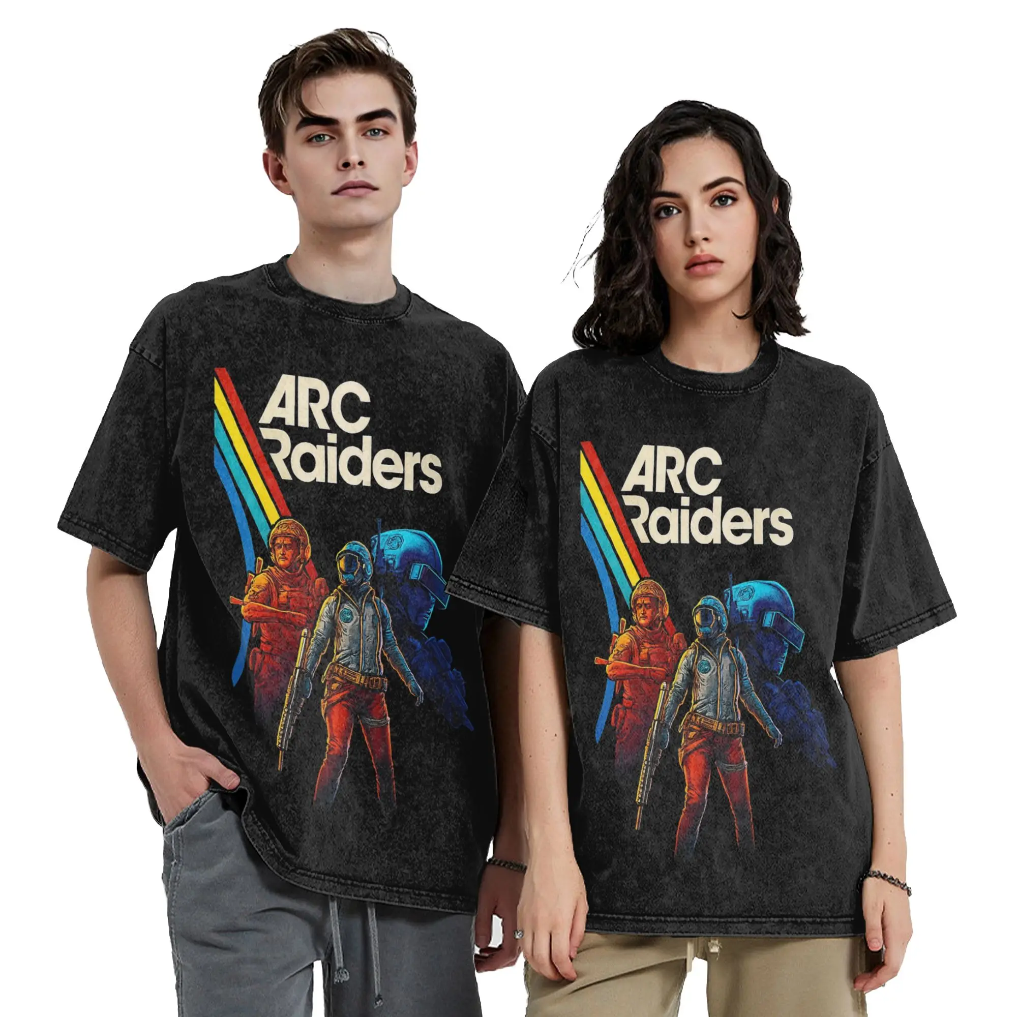 Stylish Arc Raiders Video Games Apparel T-Shirts for Men Women  Cotton Washed Tee Shirts Clothes