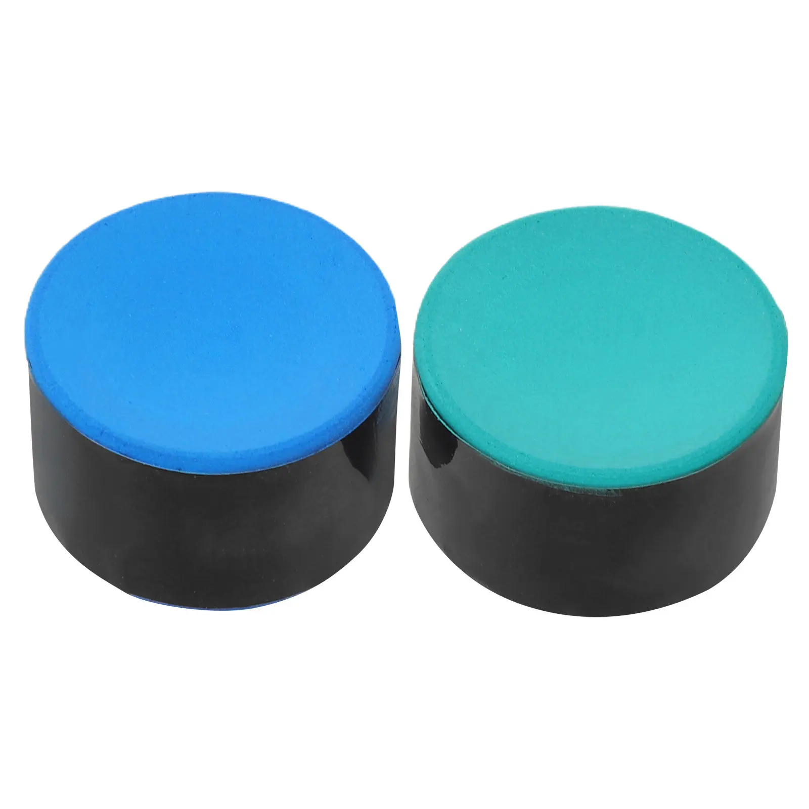 

2Pcs Round Billiard Chalk Set Blue Green Snooker Pool Cue Chalk for Accurate Shots Consistent Stick Application