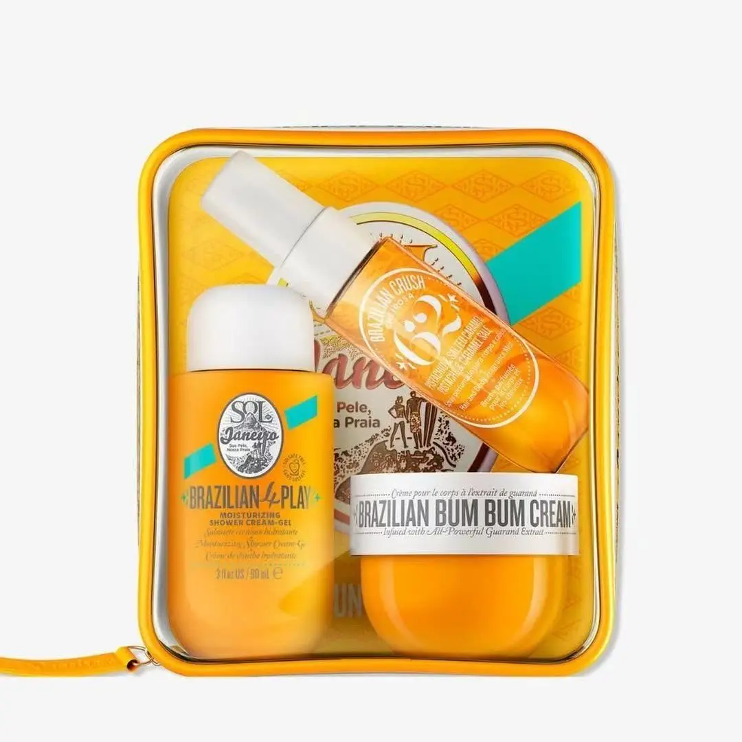 S0l-De-Janeiro- Ensemble de voyage 3 pièces - Cheirosa 68 et62, crème élastique lissante pour la peau et lavage du corps raffermissant 30 ml + 90 ml + 50 ml ﻿