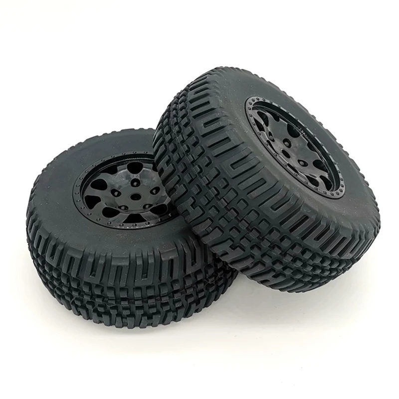 AE Team Associated SC10 Parts #91104 Hex Splicer Wheel/Tire 1/10 short-haul Truck Universal 1:10 Cars Tires(2Pcs）