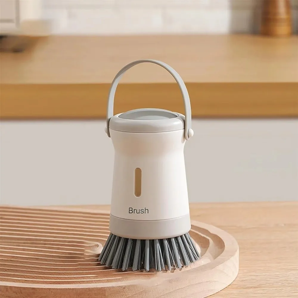 فرشاة تنظيف وعاء غير قابلة للخدش، فرشاة تنظيف المطبخ ذات النوافذ الشفافة المريحة، فرشاة تنظيف الأطباق المريحة #2