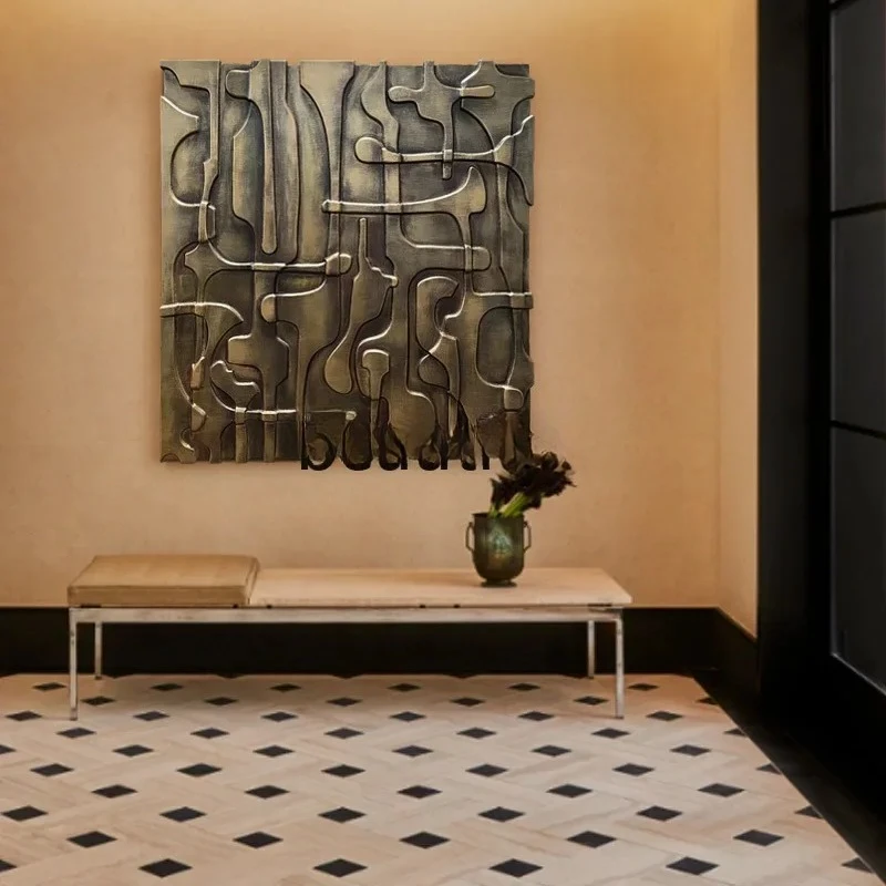 Modern Light Luxury Living Room Decorative Painting Sofa Background Wall Hanging Painting Minimalist Overlay Painting