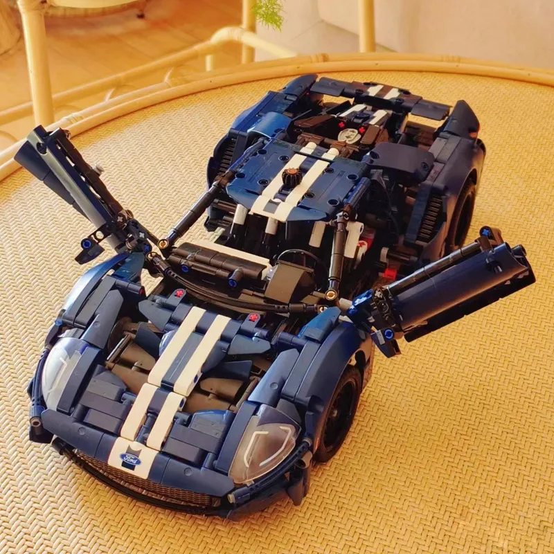 1466pcs Technical Car With Forded GT Supercar In Stock 42154 Model Building Block Toy Vehicle Bricks Birthday Gifts Boyfriend