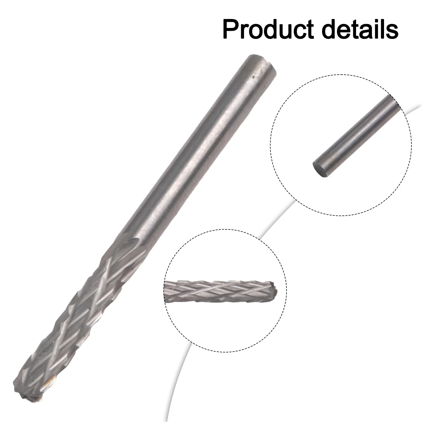 1pc 3mm Shank Rotary File Grinding Head Tungsten Carbide Burr Milling Cutter Drill Bits Finishing Metal Rotary File Tools