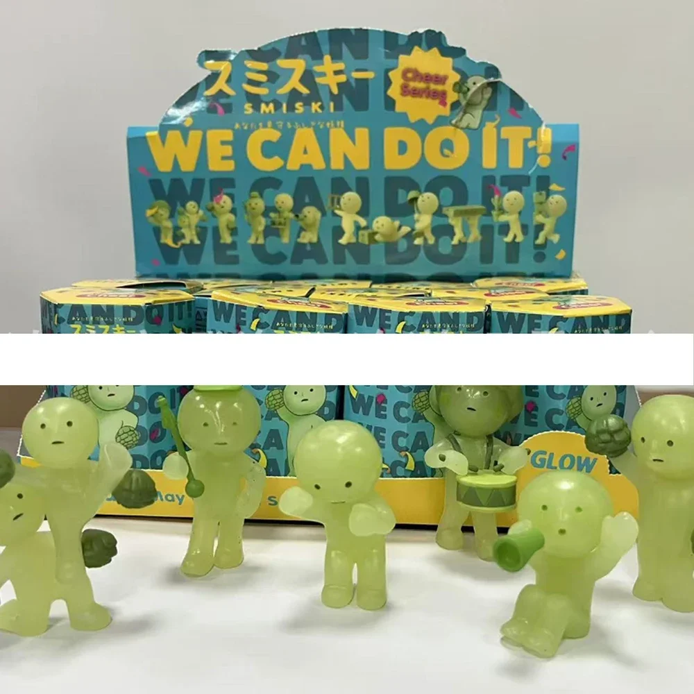 

Sonny Angel Smiski Work Serie Mystery Cute Noctilucent Green Doll Action Figures Cartoon Desktop Decoration Model Doll Gift Toys