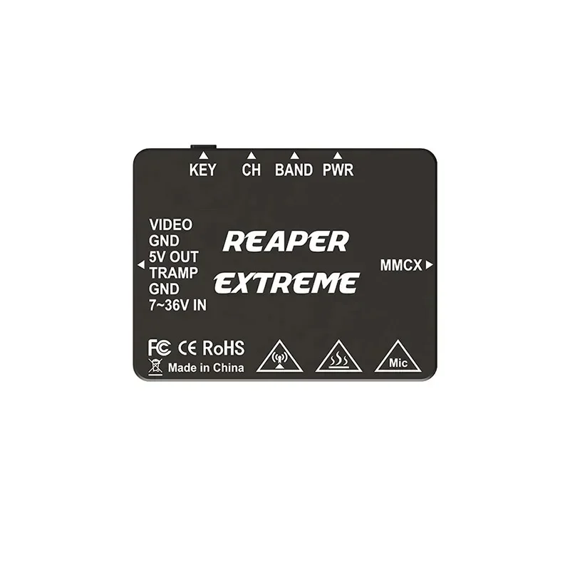 

FOXEER Foxeer Reaper Extreme 2,5 Вт/3 Вт 5,8G 5 Вт 10 Вт 4,9G-6G 80CH VTX передача изображений 7-36 В