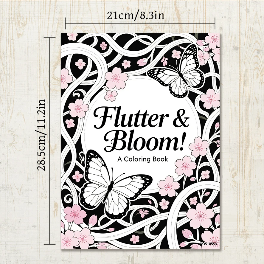 Jimsonweed Coloring Book for Adults - 8.3x 11.2 Inch 22 Page Coloring Book - Helps Reduce Stress and Ease Emotions