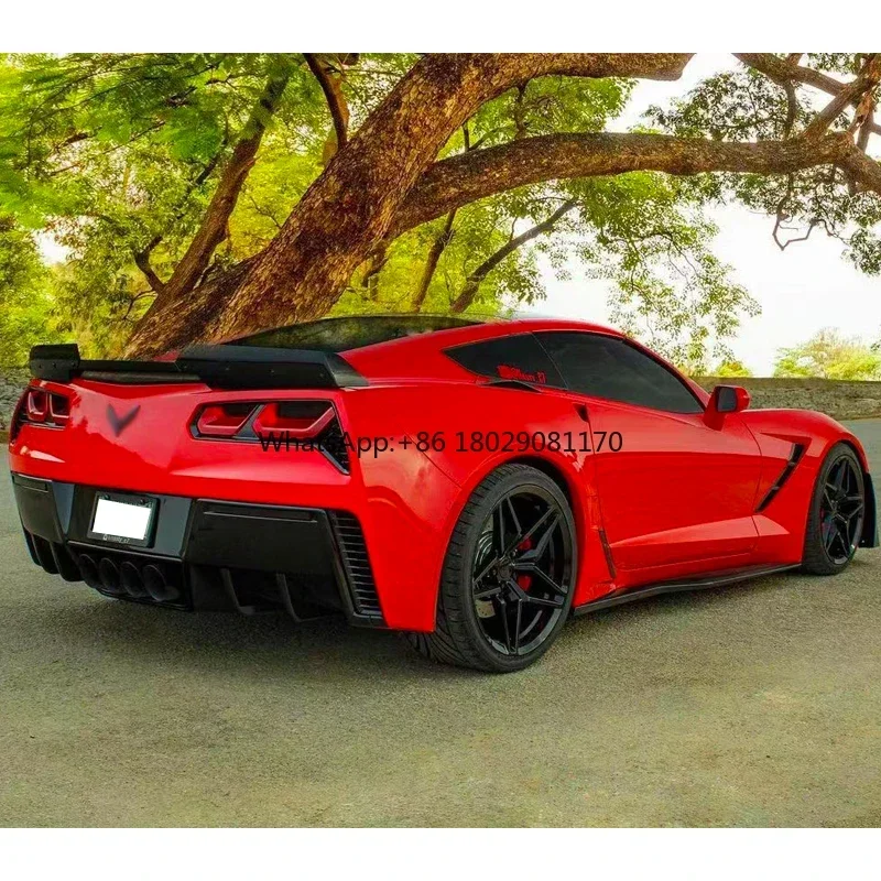 Alerón de fibra de carbono modificado para Chevrolet Corvette C7