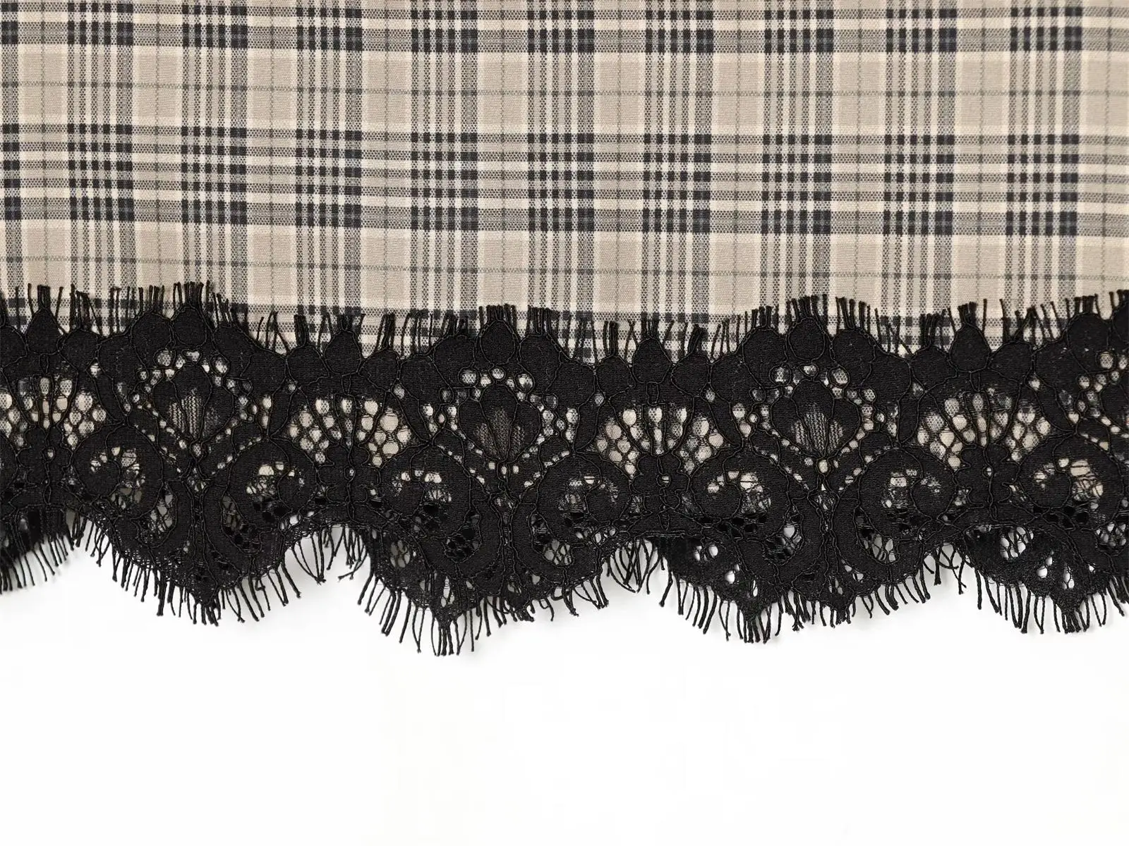 TFMLN Mode Damen Spitze Splicing ​ ​ Sexy Minirock mit Hoher Taille, Schmaler Passform und Seitlichem Reißverschluss, Herbst 2026 Neue Damenmode – Detail 15