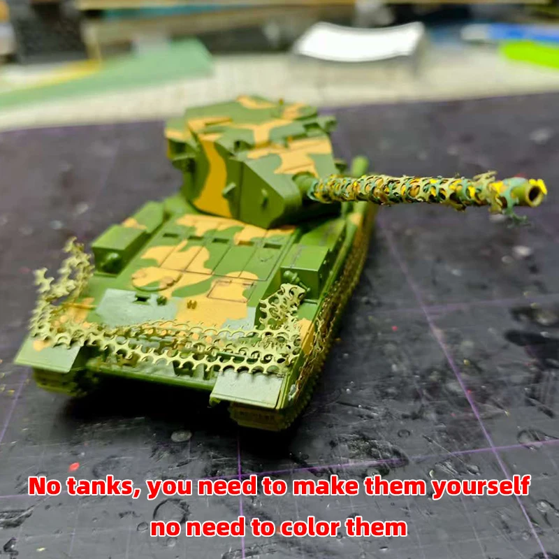 Papier-Tarnnetz für Modellpanzer, gepanzerte Fahrzeuge und Militärfahrzeuge Miniatur-Diorama 1/48 1/72 1/35 – Detail 5