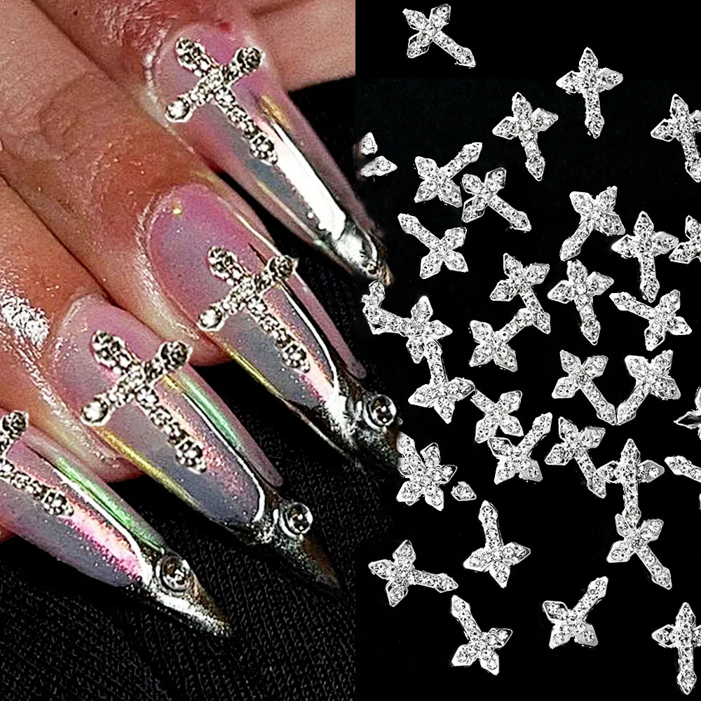 10Pcs Luxury Silver… - image