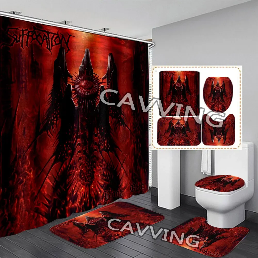 

Душевые шторы с 3D принтом удушения, водонепроницаемые занавески для ванной комнаты, Противоскользящий коврик для ванной, коврики для туалета, J01