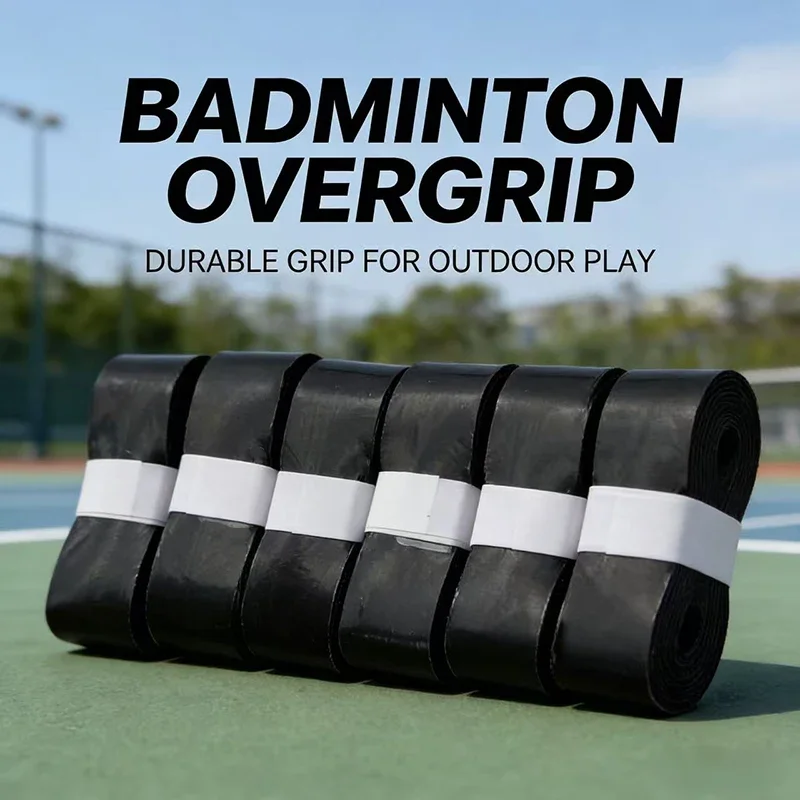 Picture 5: 6piece Set Anti-Slip Badminton Grip Straps Shock-Absorbing Tennis Racket Sports Grip Pads for Enhanced Performance